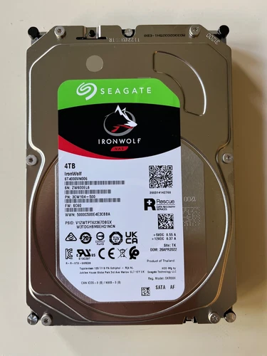 Seagate IronWolf 4TB NAS 3.5” Internal 5400 RPM HDD ST4000VN006 Clean SMART Used