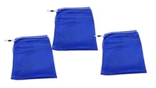 3-Pack of Nylon Mesh Media Bag Heavy-Duty Pond Use - For Filter Foam Lava Rock