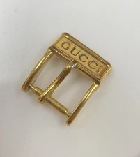 Original Gucci 10mm Stainless Steel Gold Tone Watch Buckle