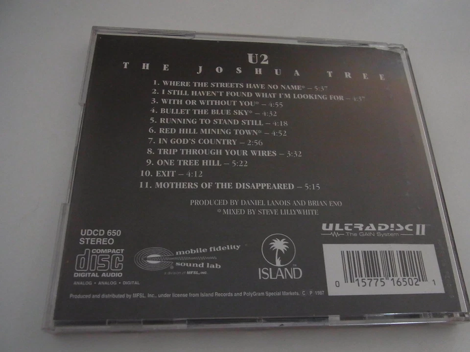 U2  /  The Joshua Tree     MFSL  CD   ( 24 Karat Gold )  USA - Bild 2 von 3