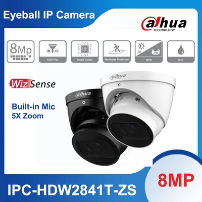Dahua IPC-HDW2841T-ZS 8MP 5x Zoom Built-in Mic IR SMD Plus WizSense IP Camera