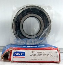 1 NEW SKF 6309-2RS1/C3GJN 45X100X25mm DEEP GROOVE BALL BEARING NIB MAKE OFFER 