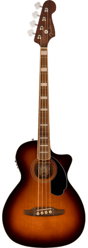 Fender Kingman Acoustic/Electric Bass — Shaded Edge Burst
