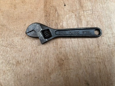 VINTAGE ausländischer 4'' verstellbarer Schraubenschlüssel Schraubenschlüssel WERKZEUGSATZ,