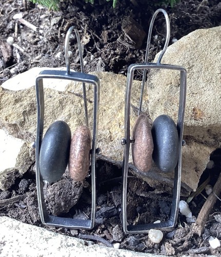 Lakestone Jewelry By Jenny Nunnelee Rectangular Stone SS Earrings