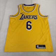 Nike NBA Los Angeles Lakers LeBron James 23 Adult Large Dri Fit Swingman Jersey