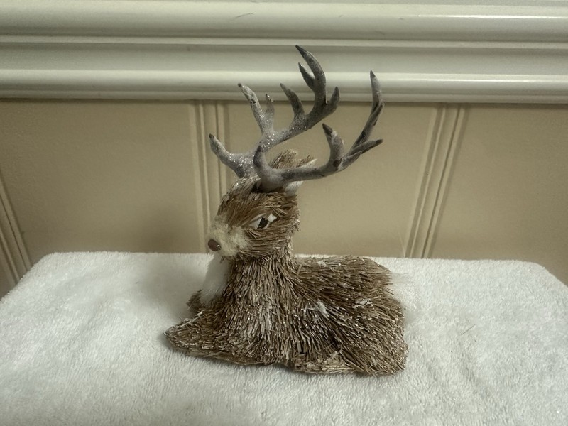 Pier 1 Sisal Reindeer Ornament