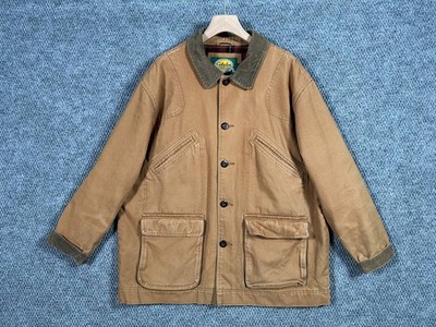 Vintage 90s Cabela's Outdoor Gear Men's XL Tan Canvas Chore Barn Field Jacket