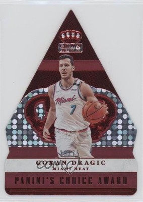 2017-18 Panini Crown Royale Panini's Choice Awards Red 39/75 Goran Dragic ib6