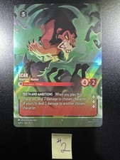 Scar - Heartless Hunter Store Championship 14 Disney Lorcana Promo Cards Holo 1