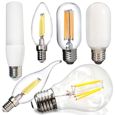 LED Leuchtmittel Lampen Filament Glühbirne Kerze Ersatz Birne GU10 E14 E27 Licht