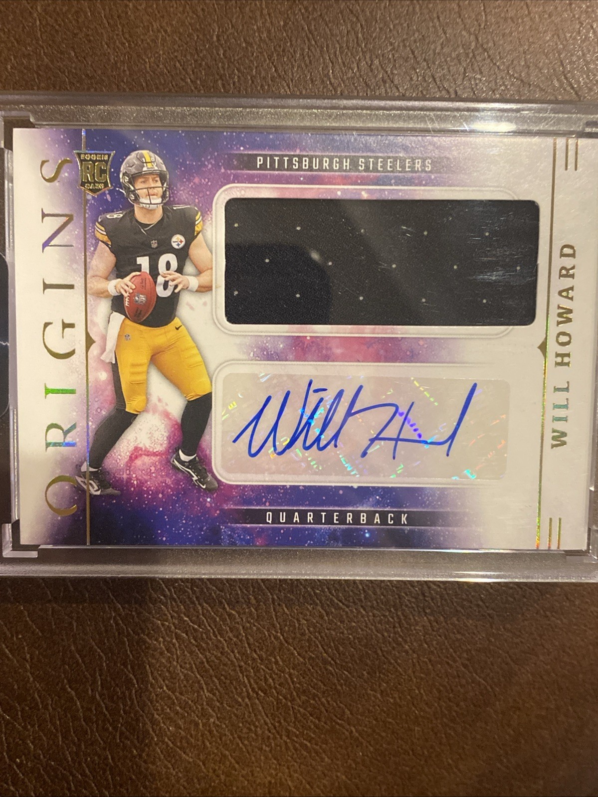 2025 Panini Origins Rookie Will Howard #RJJ-WHD RPA Jumbo Patch Auto RC