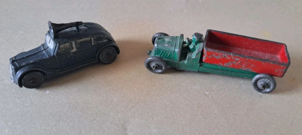 dinky pre war  hubley kansas Lincoln toy Co  dick tracy police car  - Image 3 of 4