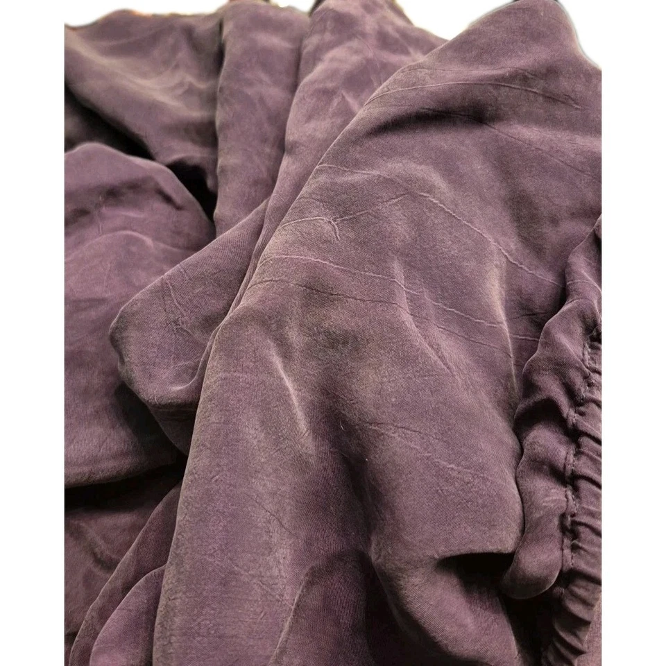 Deep Purple FITTED & FLAT Sheet 91" X 110" QUEEN Silky Soft Looks Like Suede - Image 4 of 4