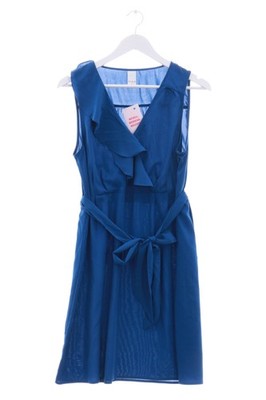 VILA Sommerkleid Damen Kleid Gr. DE 42 blau Casual-Look