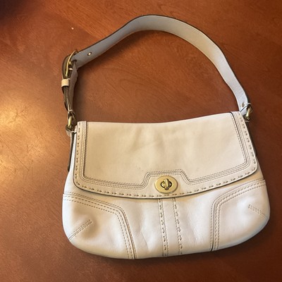 Coach J0793 11542 Leather Lavender Evening Shoulder Bag Handbag
