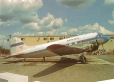 Postcard Airplane unposted Austin Airways DC-Cargo A81