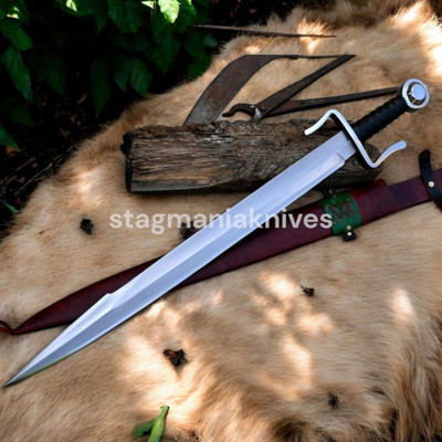 31'' Premium Hand Forged J2 Steel Hunting Falchion Medieval Roman Viking Sword