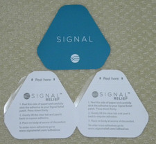 Lot of 1 SIGNAL RELIEF Patch  2 Adhesive Patches NEW