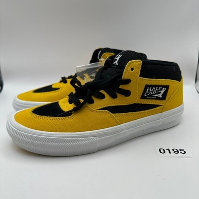 VANs x BRUCE LEE Men's 8.5 Half Cab Skateboarding Shoes Yellow/Black