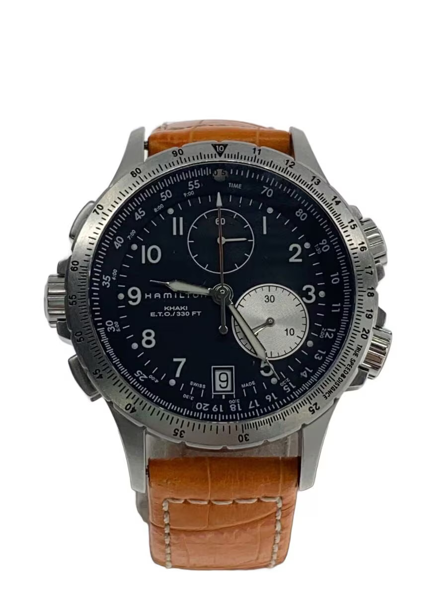 HAMILTON Watch Analog BLK ORN h776120 Includes replacement strap Scratch on the