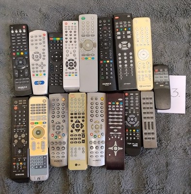Vintage Remote Controler Lot Humax Viasat LG Samsung Canal Digital
