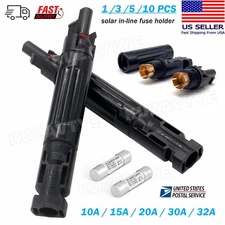 10A 15A 20A 30A 32A Fuses in-line Fuse Holder Connectors for Solar Panel System