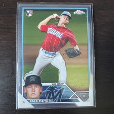 2023 Topps Chrome Max Meyer 104 RC Rookie Card Miami Marlins