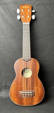 KALA KA-S Satin Mahogany Soprano Ukulele with White Binding KA-S W/ Case