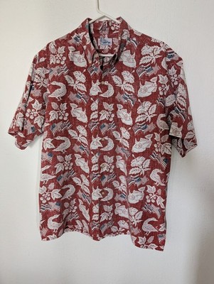 Rare Reyn Spooner Dietrich Varez 4th of July 2011 Shirt Mens XL Red Fish Flag