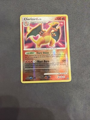 Pokemon Charizard LV 55 Reverse Holo Card 3/132 Secret Wonders