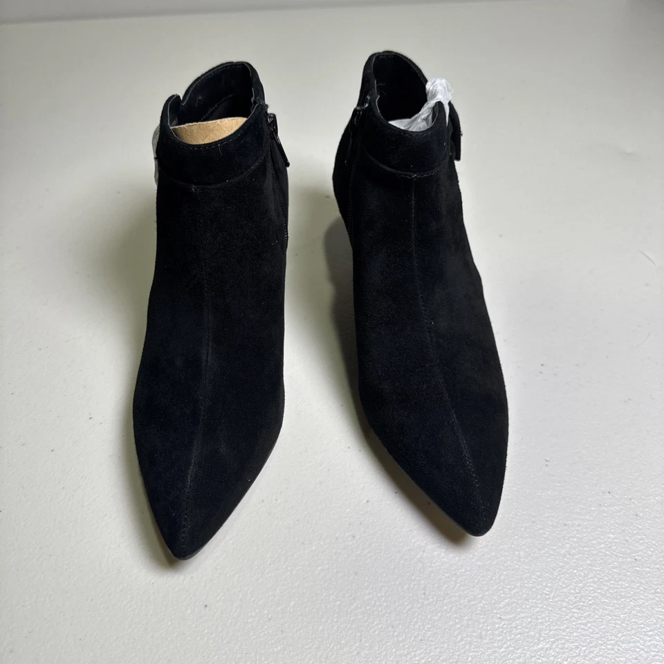 Botines al tobillo Bella Vita para mujer punta gatito tacón talla 6 – negros Foto 3 de 4