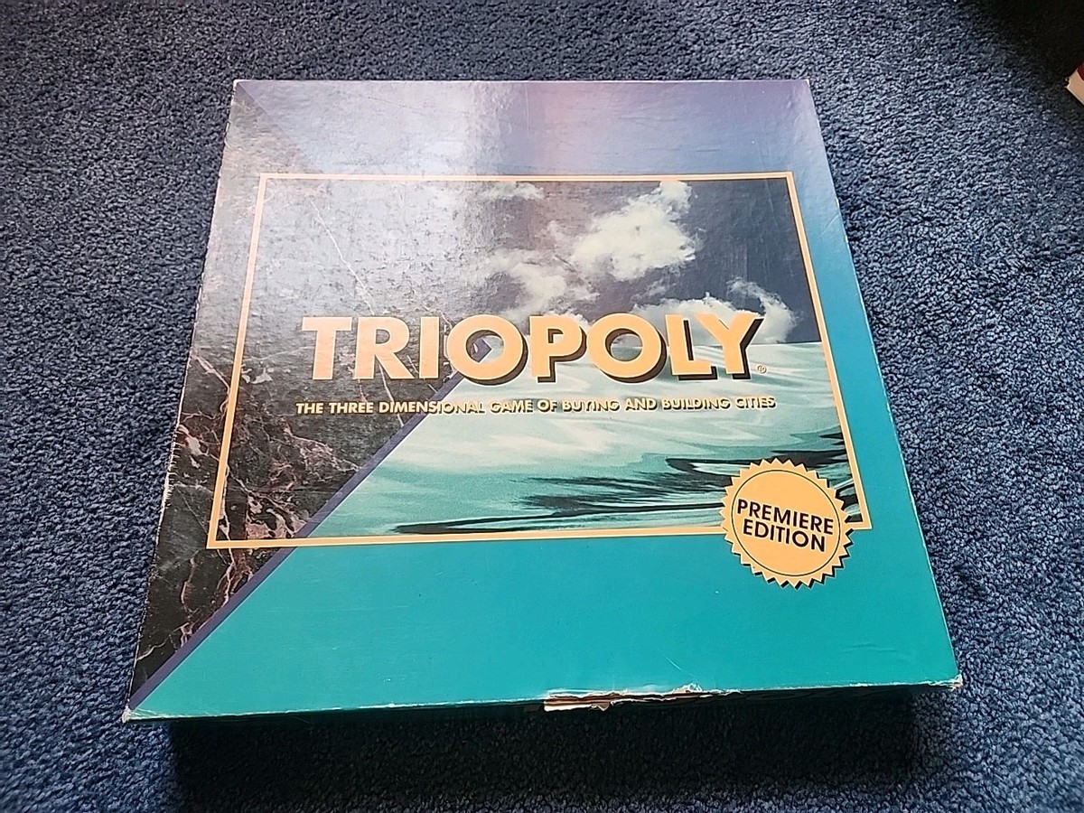 Triopoly Board Game Premiere Edition collectible Limited Edition