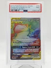 EEVEE & SNORLAX GX 2019 POKEMON SUN & MOON TEAM UP #191 SECRET RARE PSA 9 Q0895