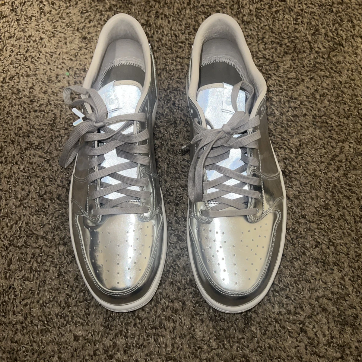 Jordan 1 Retro OG Low Metallic Silver - огромный выбор по лучшим