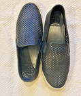 TORY BURCH Women's Black Perforated Leather, Slip On Sneaker: Size 8 — photo 1