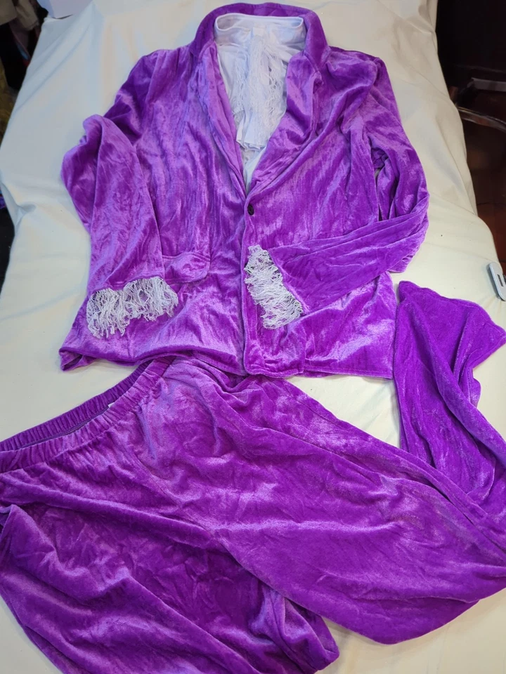 Disfraz GRANDE de los años 60 Austin Powers Adulto Púrpura Gigolo Swinger Traje Espía Juegos con disfraces 👻 Foto 4 de 4