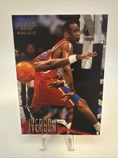 1996-97 Fleer #235 Allen Iverson Philadelphia 76ers Rookie Basketball Card. rookie card picture