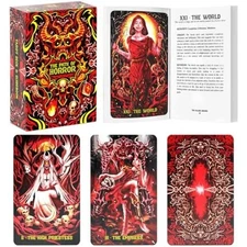 The Path of Horror Tarot Deck & Guidebook-New Sealed Creepy- Demons 