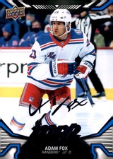 2022-23 Upper Deck MVP #33 Adam Fox Blue Script