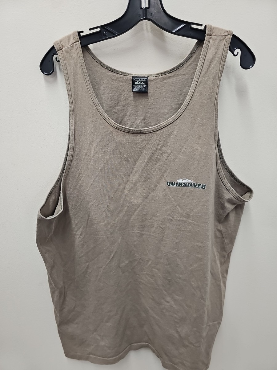 Vtg 90s Quicksilver Tank Top Mens S Surf Surfing Tee 1990s Xl Made