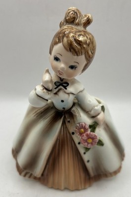 Vintage Inarco girl planter with original sticker E-871