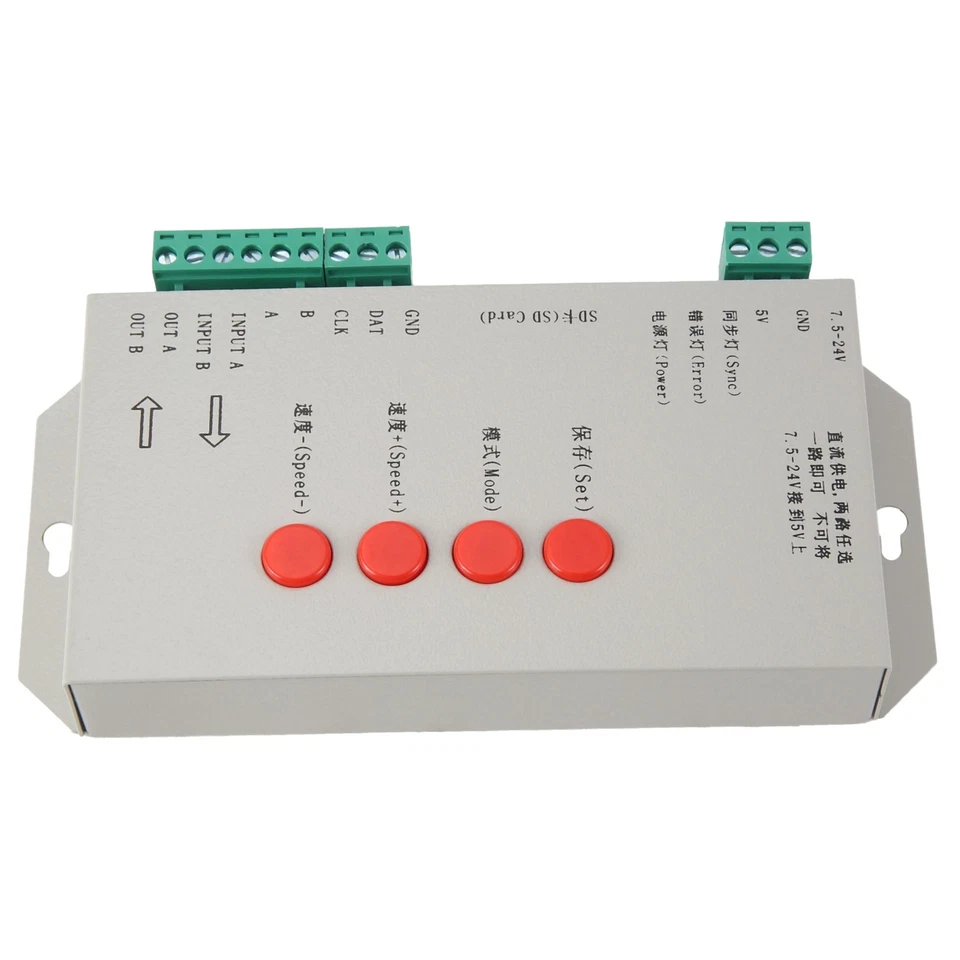 RGB LED Controller T1000S Card 2048Pixels Controller for WS2801 WS28119182 - Image 4 of 4