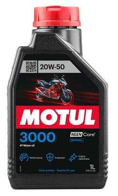 Motoröl 1L Motul 3000 20W-50 kompatibel mit Ducati GT 750