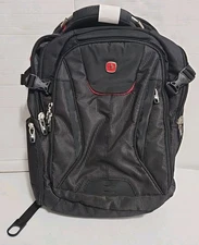 SwissGear - Commander USB ScanSmart Laptop Backpack - Dotted Black NEW NWT
