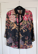 NWT Johnny Was Kimono Sleeve Blouse - Floral Size XS Retail 298