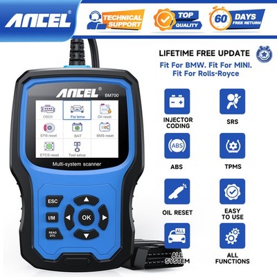 ANCEL BM700 Fit for BMW All System OBD2 Scanner Diagnostic Tool Battery ABS SRS
