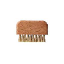 Yellow Wooden Nail Brush, Natural Beech Wood Bristle Nail Brush Non-Slip Fingern