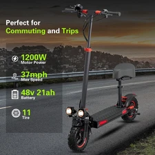 J11 PLUS Off-road Folding Electric Scooter 48V 21AH Battery 11 Inch E-Scooter US