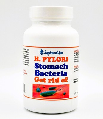 NATURAL PLANTS FOR H. PYLORI ID WOMEN & MEN - ORGANIC - 120 CAPS - MADE IN USA